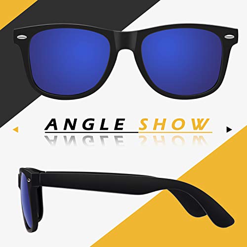 LINVO Polarized Sunglasses for Men Driving Sun glasses Shades 80's Retro Style Design Square - Image 5