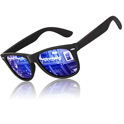LINVO Polarized Sunglasses for Men Driving Sun glasses Shades 80's Retro Style Design Square - Image 1