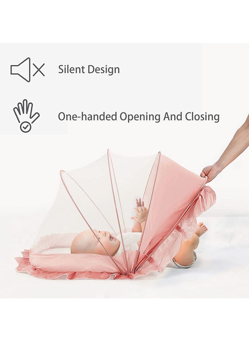 Foldable Baby Mosquito Sleep Net For Infants Babies Portable Comfortable Easy Use Flies Insects Bugs Net for Bed Cot Crib Mat Carpet Indoor Outdoor Travel 125 60 55 CM - pzsku/Z1676879C7362EBCAD7A6Z/45/_/1729839173/eb881d7b-c94d-4030-b298-0ee7d3536abe