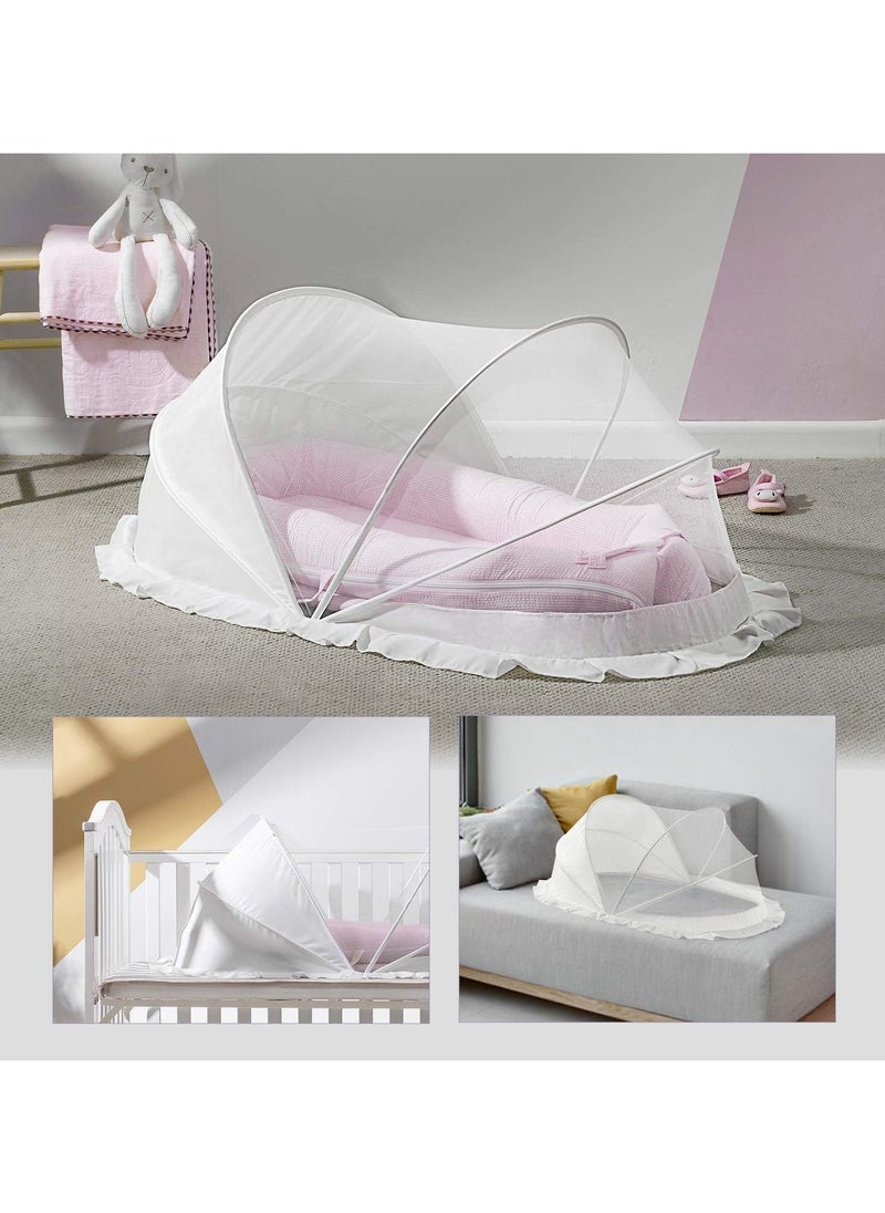 Foldable Baby Mosquito Sleep Net For Infants Babies Portable Comfortable Easy Use Flies Insects Bugs Net for Bed Cot Crib Mat Carpet Indoor Outdoor Travel 125 60 55 CM - pzsku/Z1676879C7362EBCAD7A6Z/45/_/1729839174/05c40d8d-c6a5-4bed-afa6-61110d40515e