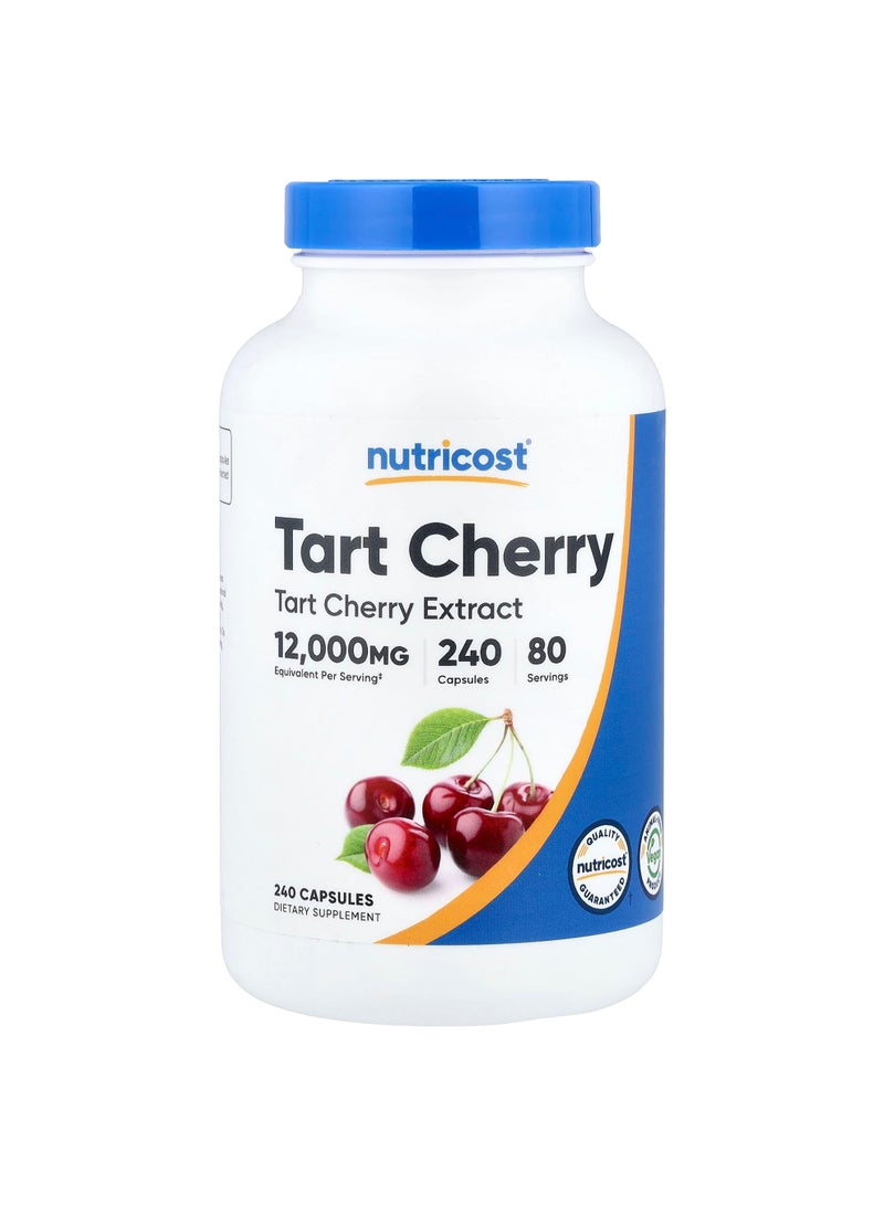 Nutricost Tart Cherry, 240 Capsules (400 mg per Capsule)