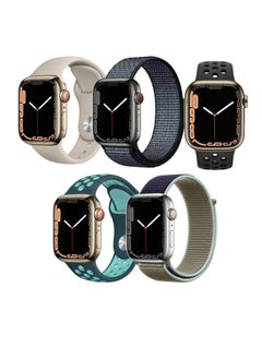 Perfii 5pcs Watch Bands Replacement for Apple Watch Strap Compatible with Apple Watch 42/41/40/38mm Series 10/9/8/7/6/5/4/SE  - Image 1