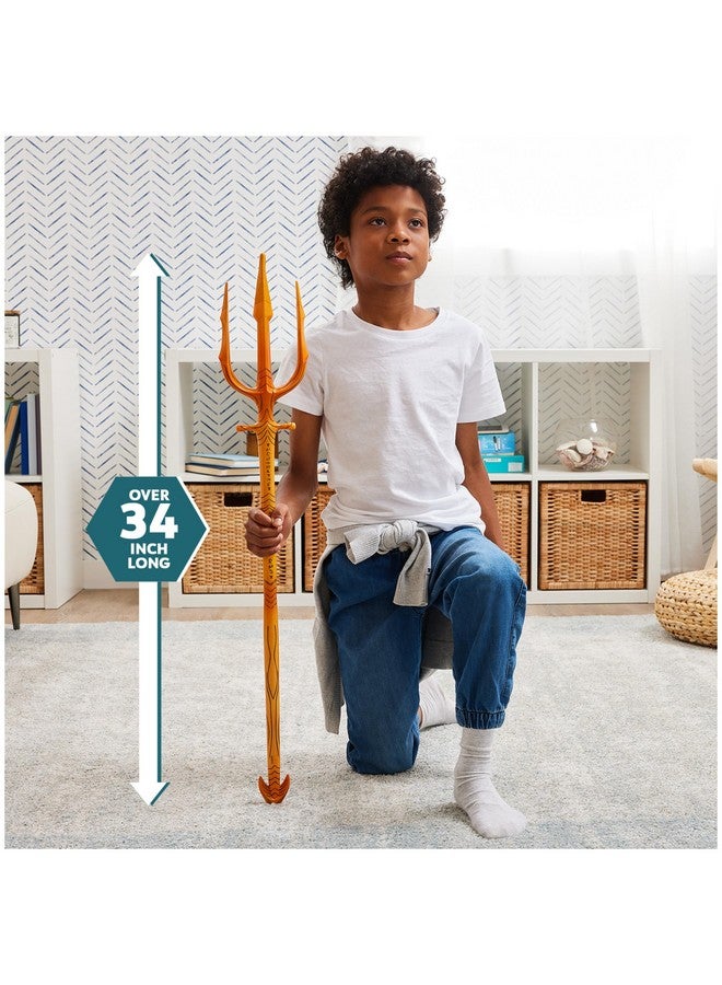 AQUAMAN Dc Comics, And Black Manta Tridents, 35-Inch Movie-Styling, Super Hero Costume, Kids Roleplay For Boys And Girls Ages 4+ - Image 4