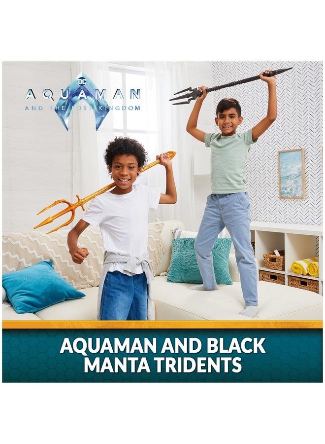 AQUAMAN Dc Comics, And Black Manta Tridents, 35-Inch Movie-Styling, Super Hero Costume, Kids Roleplay For Boys And Girls Ages 4+ - Image 3