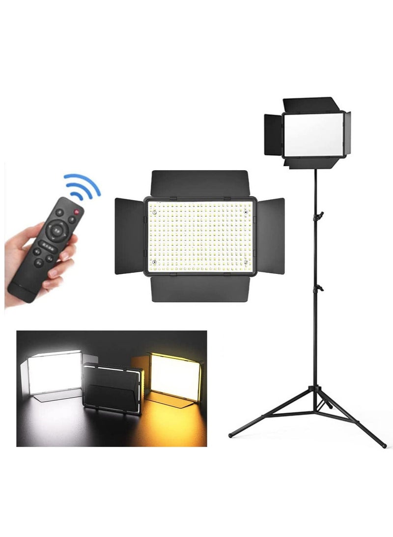 Photography 25cm LED Panel Light Tripod Set With Remote Small  - Image 1