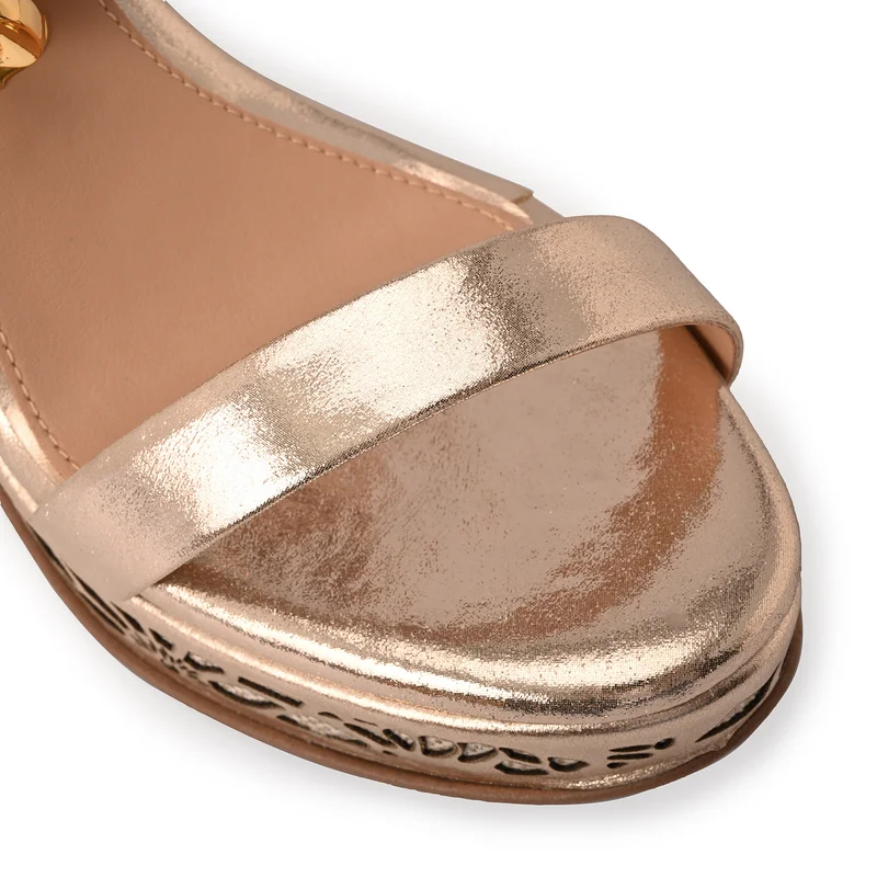 Carmen Steffens  Anabela Dourada Laser Cutouts for Women | Best Price UAE