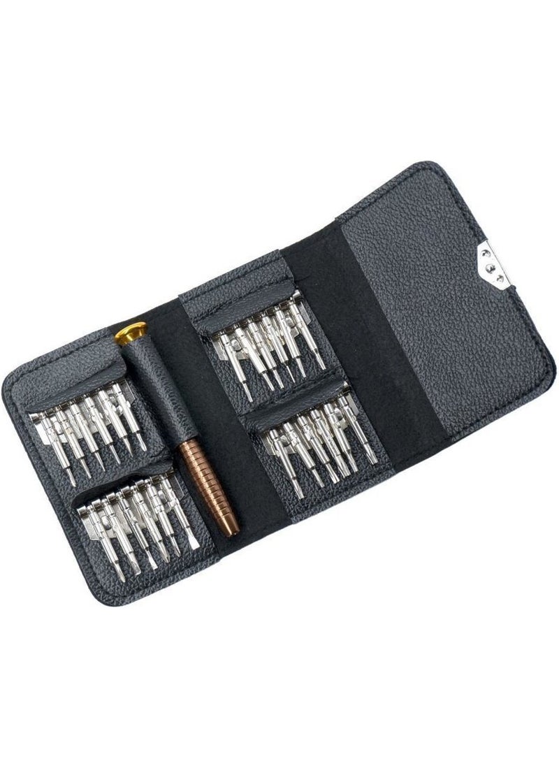 ROX 0069 Precision Screwdriver Set 25 Pieces Leather Wallet  - Image 1