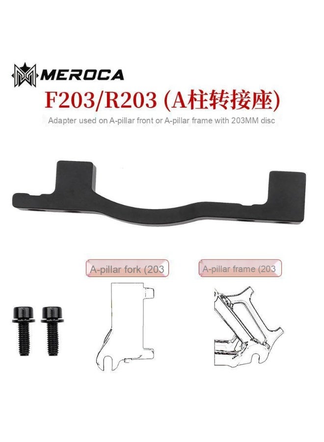 Bicycle Disc Brake Adapter for Front Fork - A/B Post Mount for 160/180/203MM Disc Brake Conversion