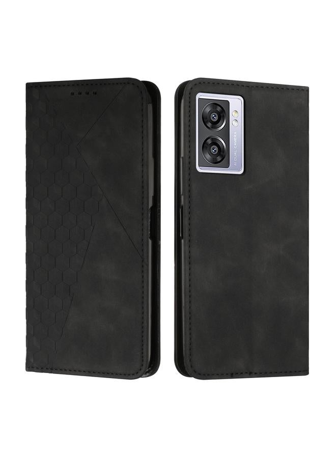 erorex Diamond Splicing Skin Feel Magnetic Leather Phone Case For OPPO A57 5G/Realme V23/A77 5G/A57 4G Global/A57e 4G Global/A57s 4G Global/A77 4G Global/OnePlus Nord N20 SE 4G Global - Image 1