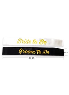 RTYY Bachelorette Party Decorations Hen Party Supplies Bride to Be Belt, Bachelorette Sash Set Bride to Be Sash and Groom to Be Sash Bachelor Party Accessories Gifts for Engagement Wedding Bridal Shower  - Image 4