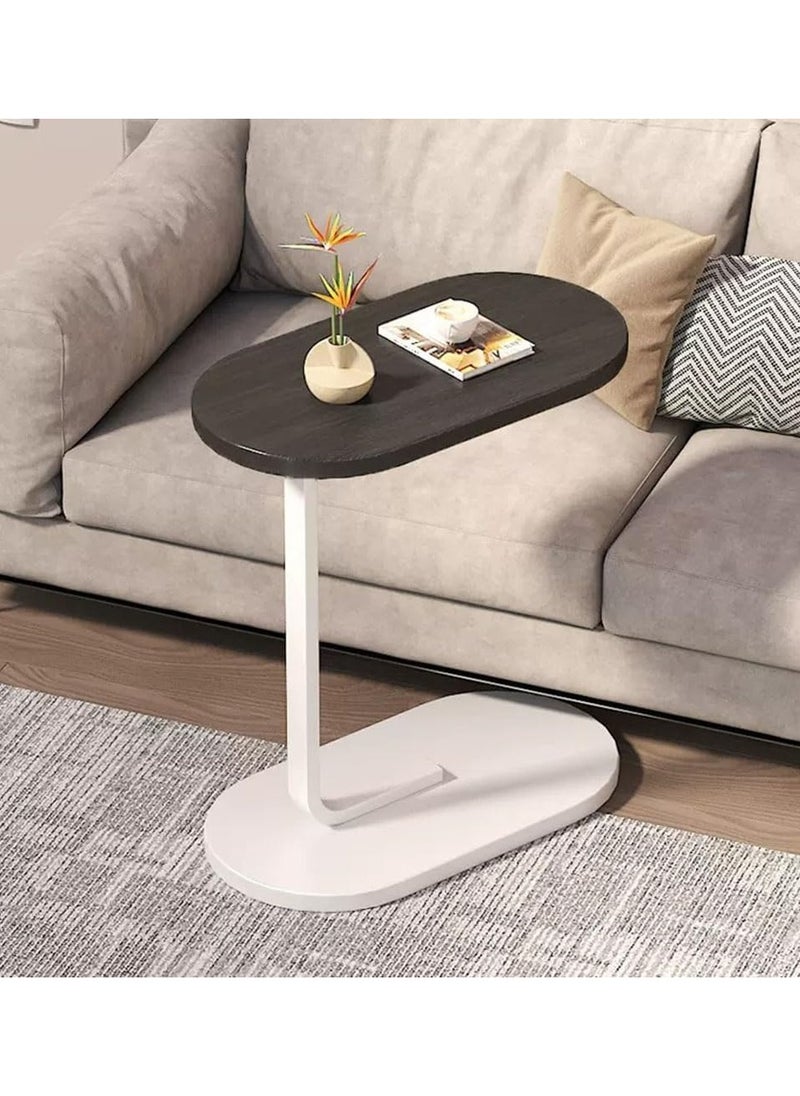 DubaiGallery - Oval Coffee Table Decor, Contemporary Coffee Table, Portable Side Table, Small Side Table with Storage, Small Side Tables for Small Spaces - Image 1