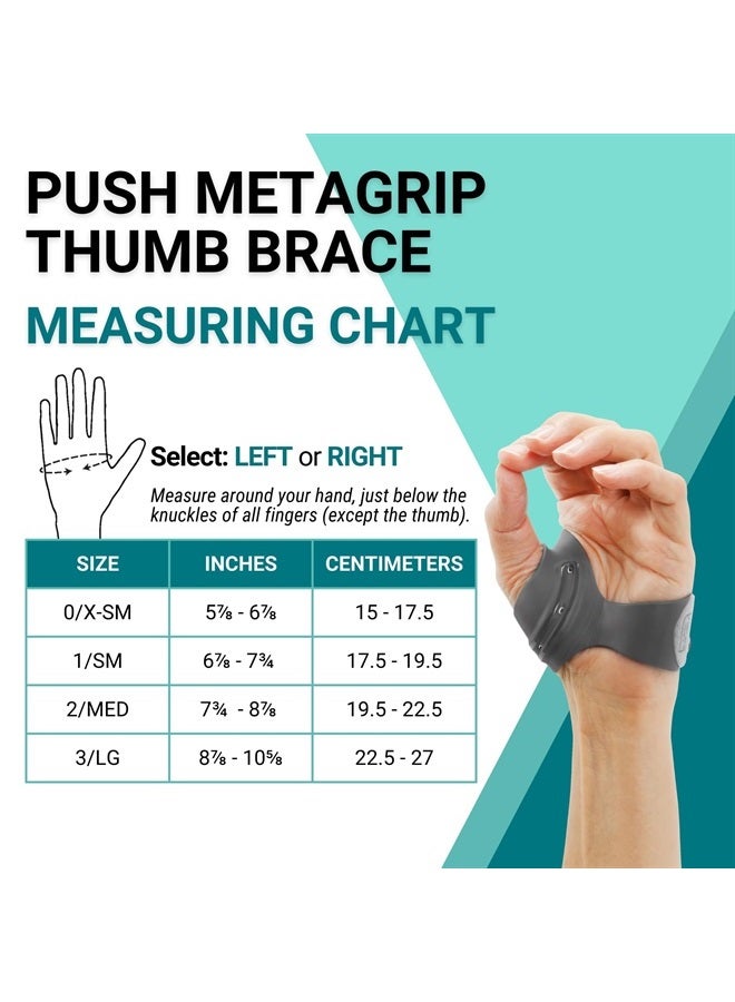 PUSH MetaGrip CMC Thumb Brace for Osteoarthritis CMC Joint Pain. Stabilizes Thumb CMC Joint Without Limiting Hand Function. (Right, Small) - Image 5