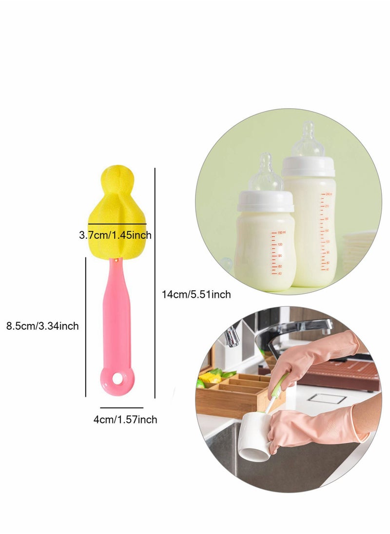 Excefore Sponge Nipple Bottle Brushes, 14 Pcs Bottle Cleaner Brush for Standard Nipples Scrubber  - Image 2