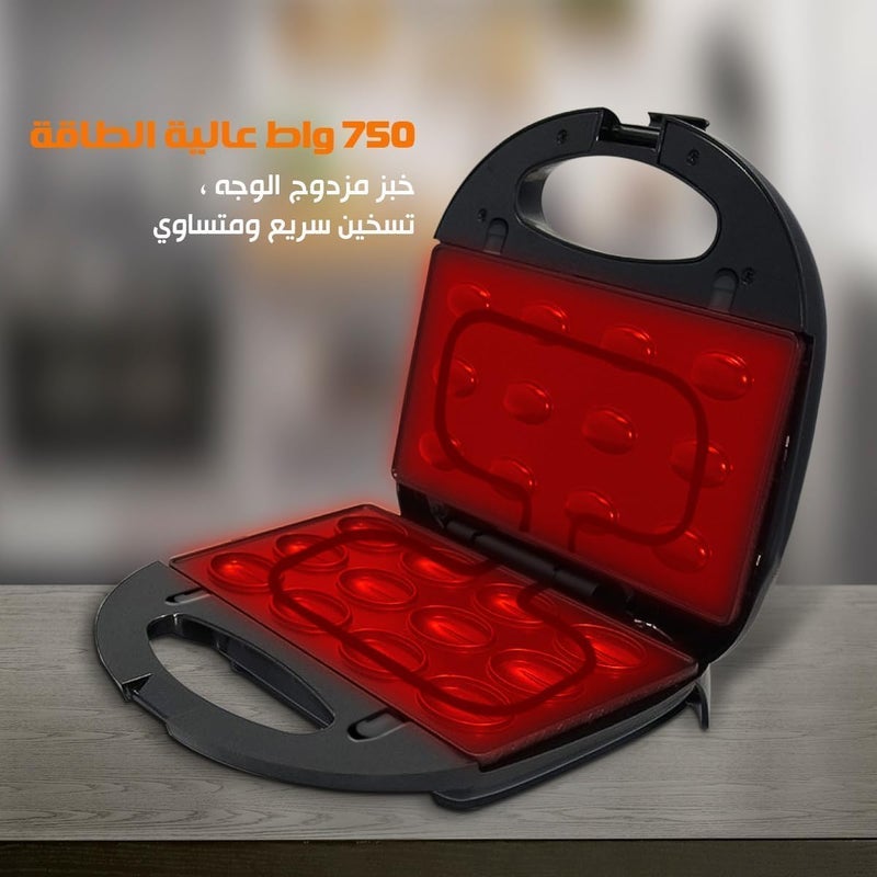 Home Gold 6 in 1 Waffle and Sandwich Maker - Image 2