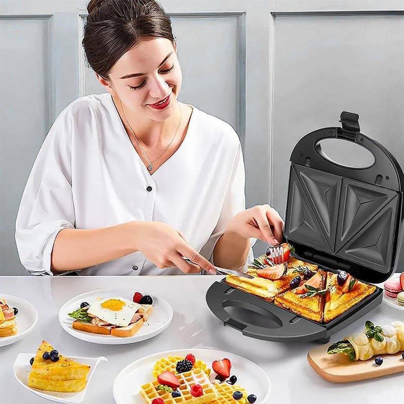 Home Gold 6 in 1 Waffle and Sandwich Maker - Image 1
