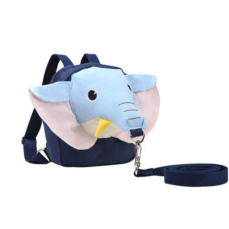 Child Anti-lost Backpack Elephant Design Blue Elephant 
