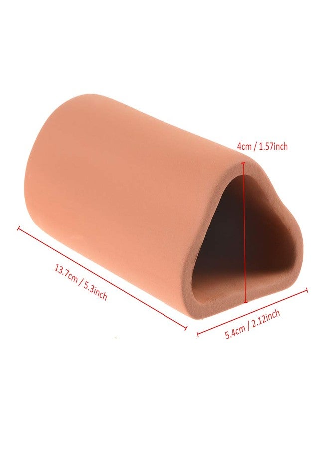 Saim Aquarium Ceramic Cave Decoration,Pleco Hideaway Fish Tank Accessories with 3 Small Fish for Betta Shrimp Shelter Breeding Tube Hiding Rest and Play - Image 3