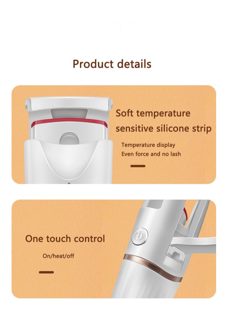 Arabest Electric Eyelash Curler Curling Electric Eyelash Curler Long Lasting Eyelash Curler White  - Image 3