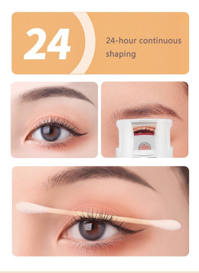 Arabest Electric Eyelash Curler Curling Electric Eyelash Curler Long Lasting Eyelash Curler White  - Image 2