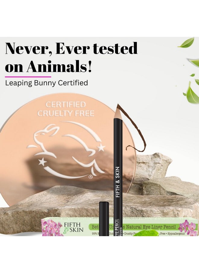 Fifth & Skin - Fifth & Skin Better'n Ur Eyes Eyeliner Pencil (BLACK) - NATURAL - Hypoallergenic - Sensitive Eyes - Gluten Free - Cruelty Free - Paraben Free - Smooth Application - Image 1