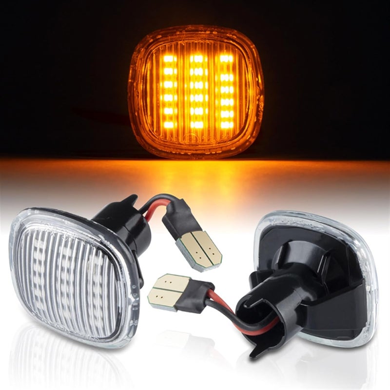 QASULER Dynamic Amber Side Marker Light Set - Image 3