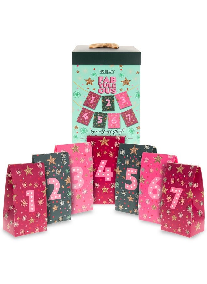Mad Beauty Fabyuleous 7 Day Beauty Garland Advent Calendar 7 Days Of Bath & Body Goodies Body Wash Lotion Bath Salts & Fizzers Lip Balm  - Image 2