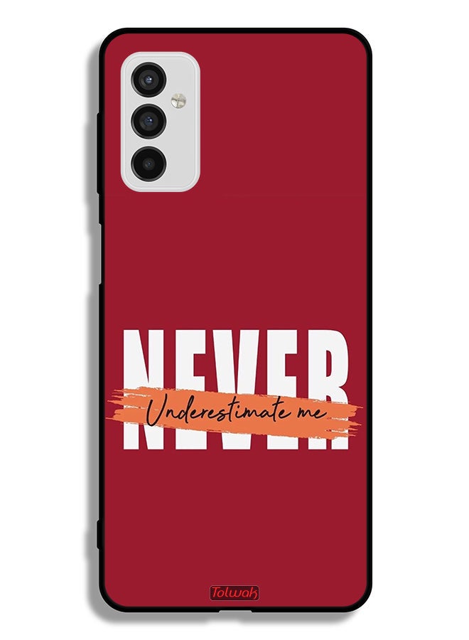 Tolwak Samsung Galaxy M52 5G Protective Case Cover Never Underestimate Me - Image 2