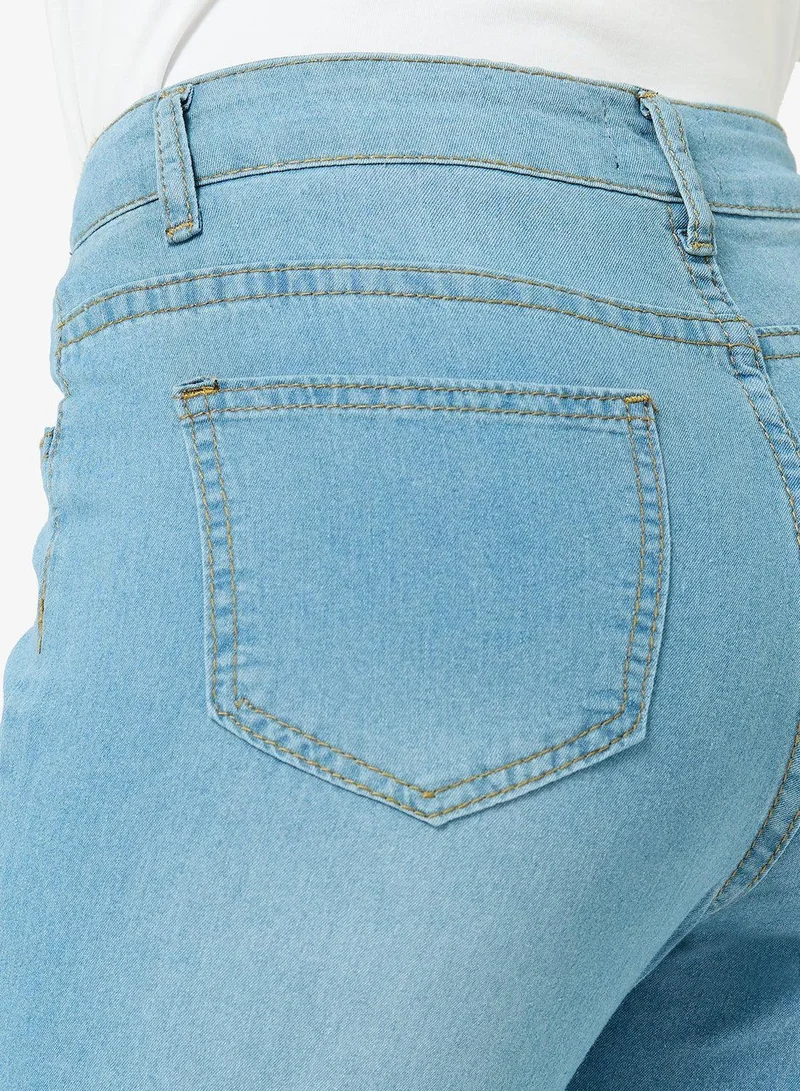 Ginger High Rise Flared Jeans