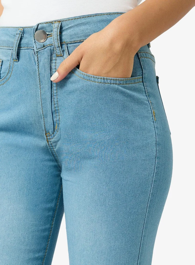Ginger High Rise Flared Jeans