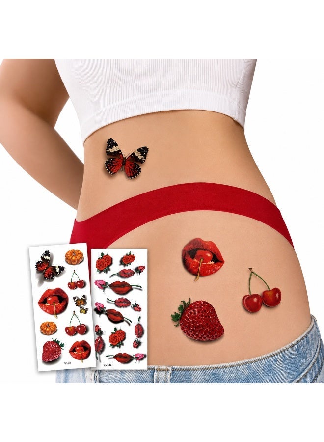 amazing.EGP 3D Water Transfer Temporary Tattoo Sheets, Multicolor | 2 pieces-3D33-35 - Image 1