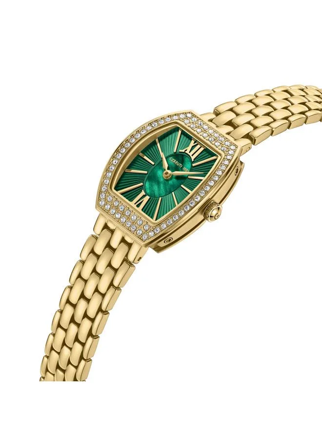 CERRUTI 1881 Yellow Gold Women's Calliano 21mm Green Mother-of-pearl Dial Quartz Analog Watch For Women for Women | Best Price UAE