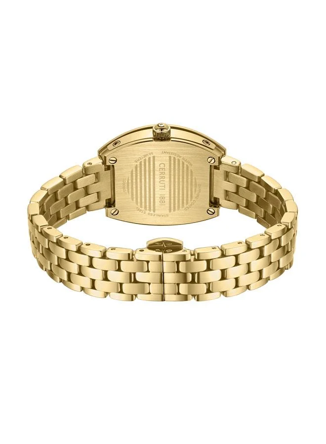 CERRUTI 1881 Yellow Gold Women's Calliano 21mm Green Mother-of-pearl Dial Quartz Analog Watch For Women for Women | Best Price UAE