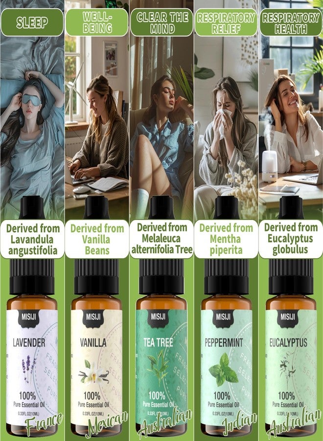 MISIJI Essential Oils Set-MISIJI Essential Oils for Diffuser for Home,Diffuser Oils Scents for Aromatherapy,Candle&Soap Making,Laundry,Humidifiers 10 Scents Blissful - Image 4