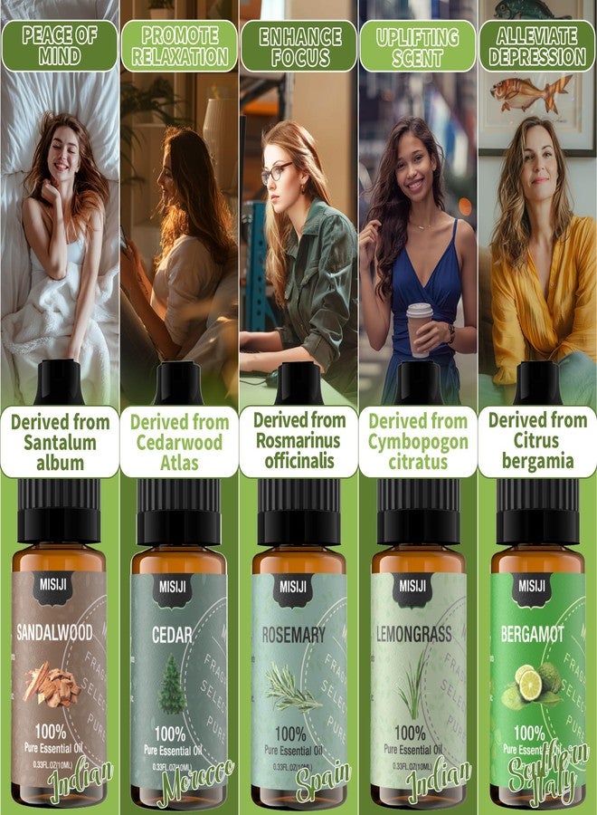 MISIJI Essential Oils Set-MISIJI Essential Oils for Diffuser for Home,Diffuser Oils Scents for Aromatherapy,Candle&Soap Making,Laundry,Humidifiers 10 Scents Blissful - Image 5