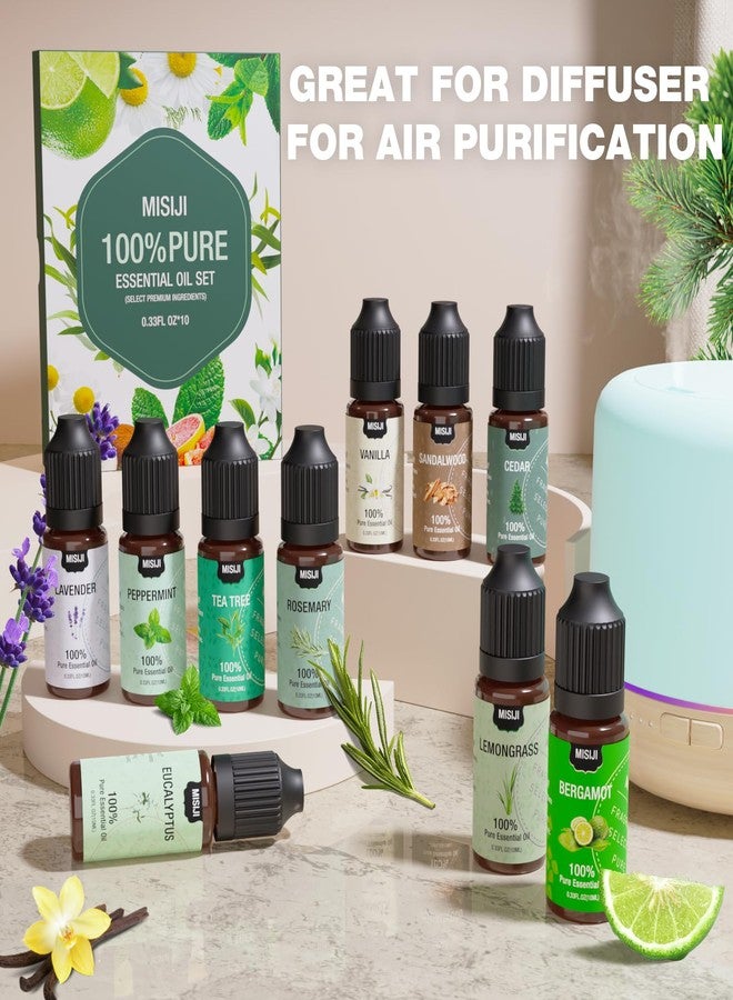 MISIJI Essential Oils Set-MISIJI Essential Oils for Diffuser for Home,Diffuser Oils Scents for Aromatherapy,Candle&Soap Making,Laundry,Humidifiers 10 Scents Blissful - Image 3
