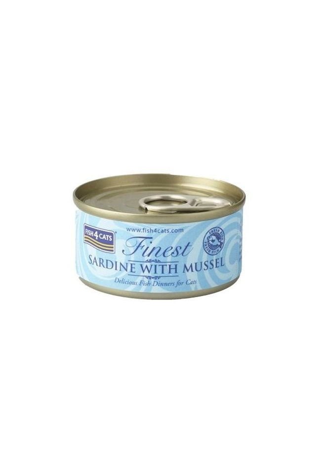 fish4cats Fish4Cats Sardine with Mussel Cat Wet Food 10X70G  - Image 2