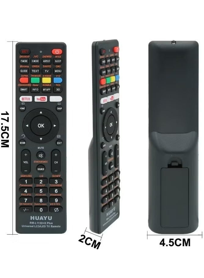 Huayu Universal TV Remote Control – Compatible with Samsung, LG, Sony, Philips, Panasonic, TCL, and More – Supports Netflix, YouTube, Amazon Apps - Image 3