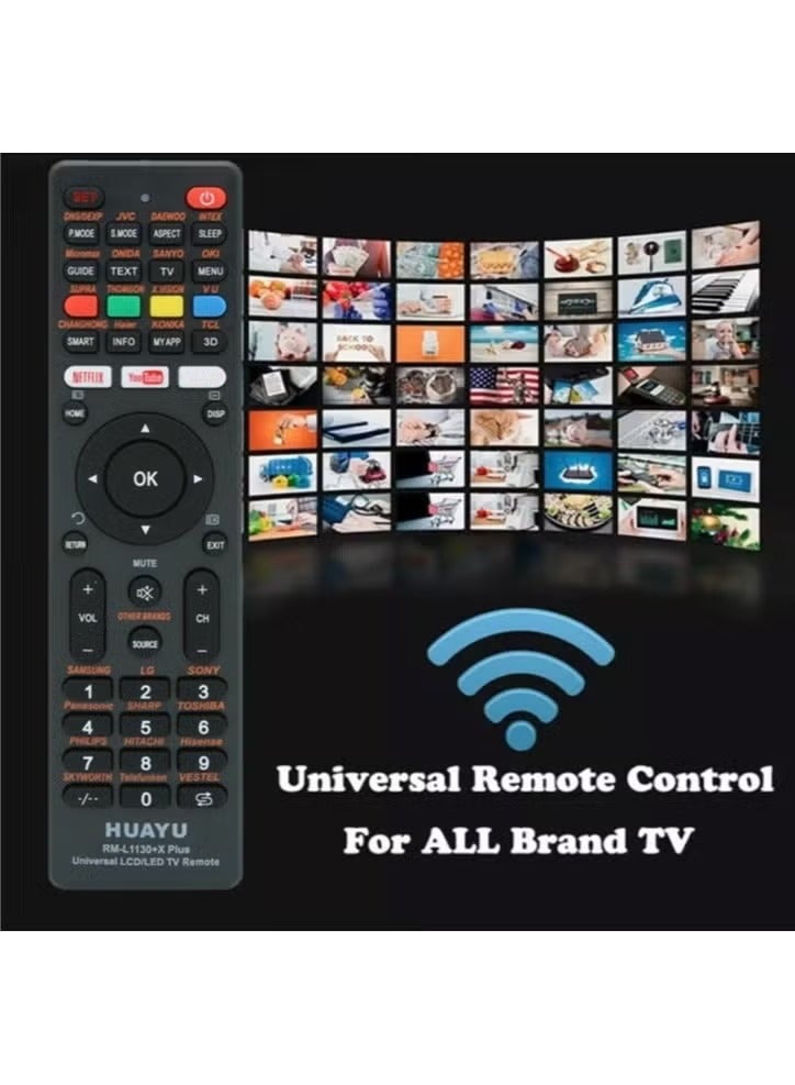 Huayu Universal TV Remote Control – Compatible with Samsung, LG, Sony, Philips, Panasonic, TCL, and More – Supports Netflix, YouTube, Amazon Apps - Image 4