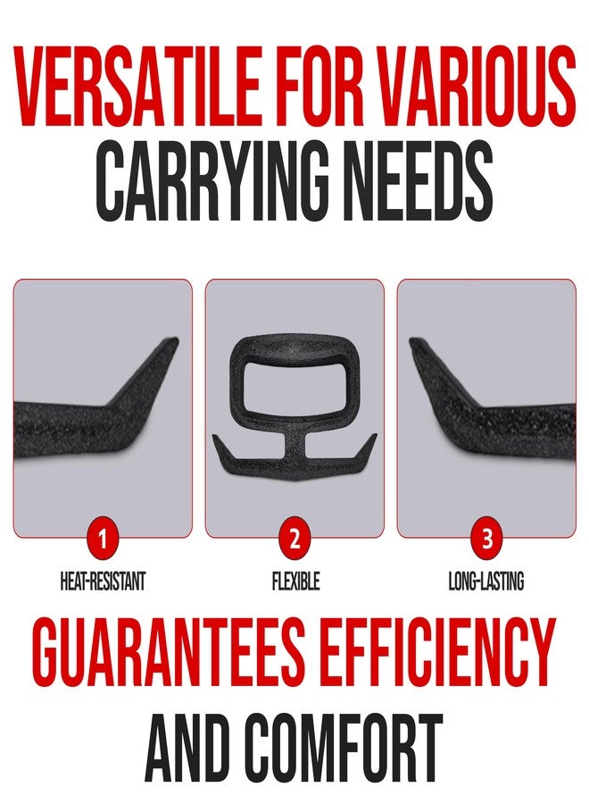 حامل مقابض GripMaster من Engenuit USA (عبوة من قطعتين) - يتحمل وزنًا يصل إلى 125 رطلاً لكل مقبض - مثالي لأكياس البقالة، وأكياس التسوق، ودلاء سعة 5 جالونات، وغيرها - Image 3