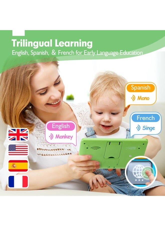 Twisoo Multifunctional Learning Tablet for Kids – Interactive Educational Reading Pad with 3 Languages, Alphabet, Numbers, Music & Games – Preschool Learning Toy for Babies & Toddlers - Image 4