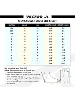 Vector X Breeze Football Shoes (Size:  9 UK/ 10 US / 43EU) | Synthetic Leather | Moulded Insole | Minimal Water Absorption/Water Proof  - Image 3