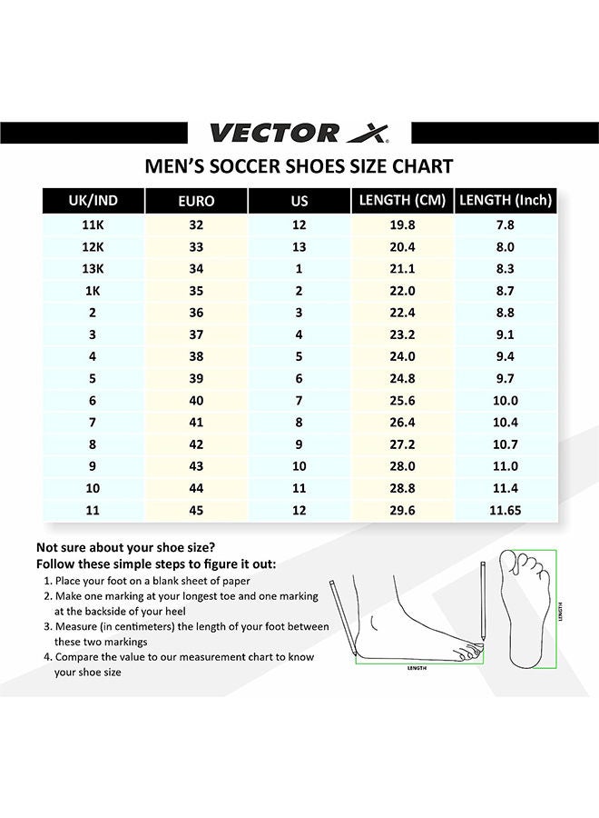 Breeze Football Shoes (Size:  9 UK/ 10 US / 43EU) | Synthetic Leather | Moulded Insole | Minimal Water Absorption/Water Proof