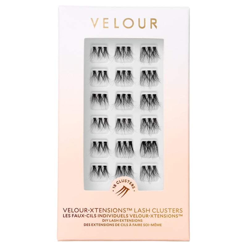 Velour Xtensions Eyelash Refills - False, Individual Vegan Lash Extensions - Lightweight, Fluffy, Reusable, Handmade Lashes - Wear up to 3 Weeks, Lash Clusters, Soft and Comfortable, All Eye Shapes - Image 1