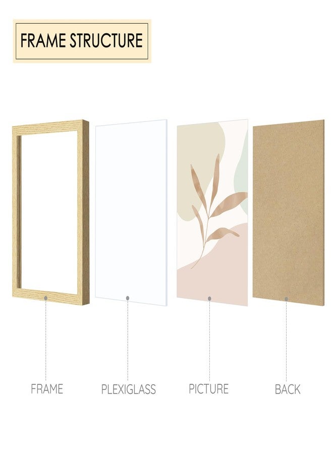 DUENPY Natural Wood 12 Pack Picture Frames Collage Wall Decor Set, Multi-Size Gallery Frames for Wall Mounting & Tabletop Display, Includes 4pcs 8x10, 4pcs 5x7, 4pcs 4x6 Wood Color Photo Frame - Image 4