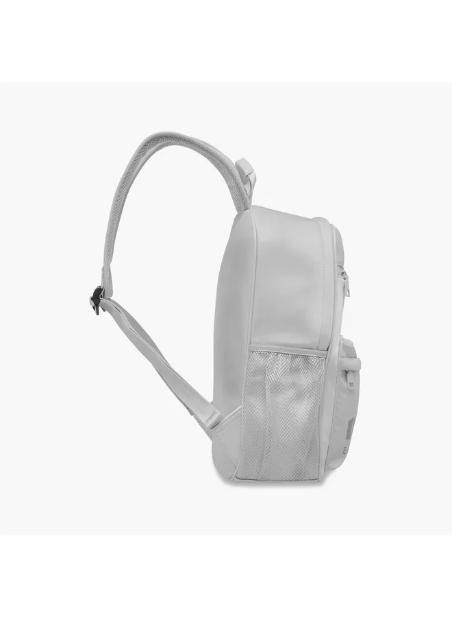 MISSY GREY Logo Print Backpack with Adjustable Straps and Pencil Pouch - 30x12x40 cm for Women | Best Price UAE