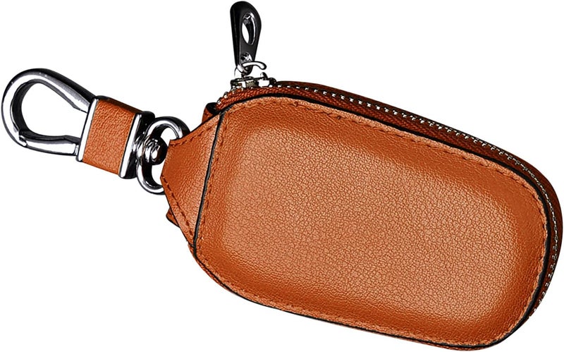 Wet anti slip Yinhing Car Key Fob Holder Versatile Large Capacity Waist Hanging Key Case for Men and Women and Stylish Design Ideal for Home Office and Outdoor Activities Blue Color (Brown) Global flexible assemble picks - Image 4