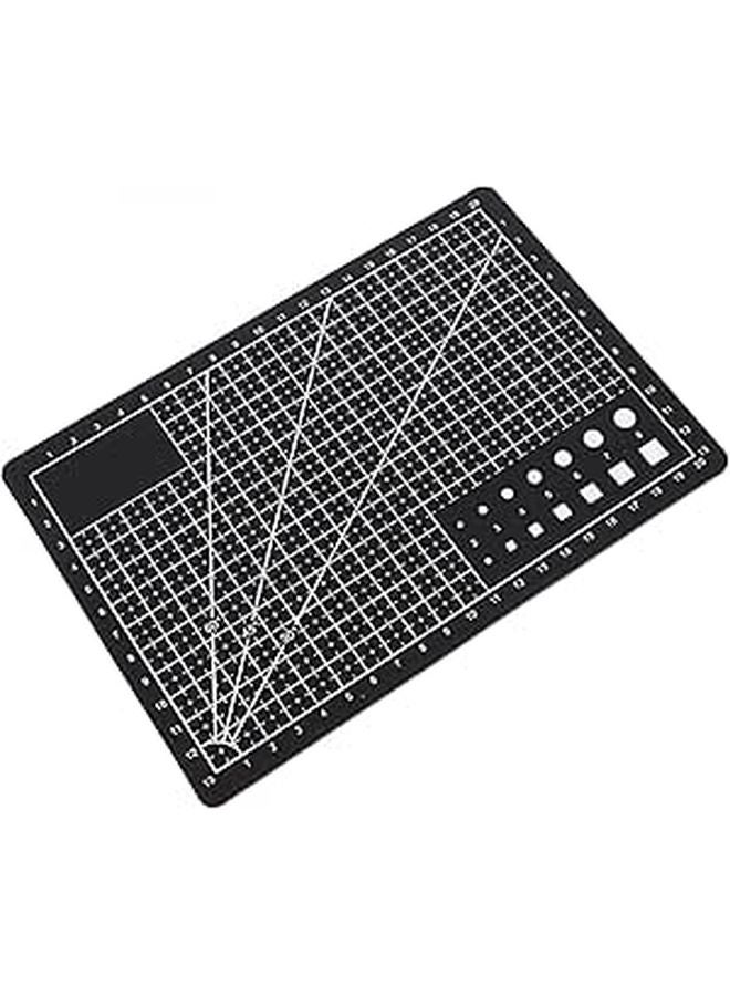 Double Sided PVC Craft Cutting Mat Black For Hobby Fabric Model Building - Image 1