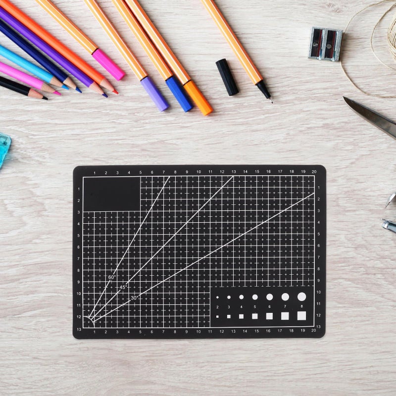 Double Sided PVC Craft Cutting Mat Black For Hobby Fabric Model Building - Image 5