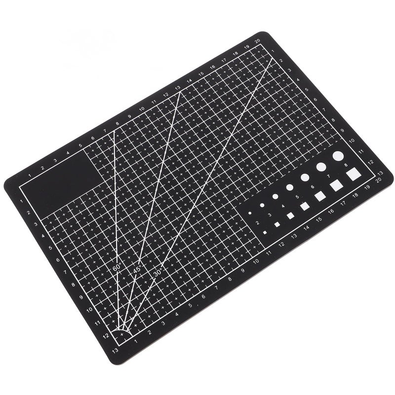 Double Sided PVC Craft Cutting Mat Black For Hobby Fabric Model Building - Image 2