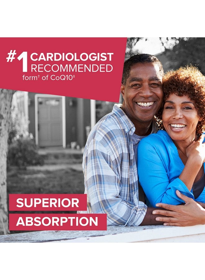 Qunol كوينول ميغا يوبكوينول CoQ10 100 ملغ، امتصاص فائق، مكمل طبيعي قابل للذوبان في الماء والدهون، مضاد أكسدة لصحة القلب، 60 كبسولة لينة - Image 2